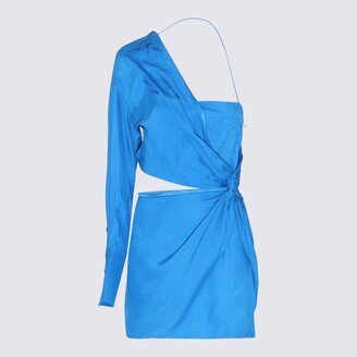 Blue Silk Blend Dress