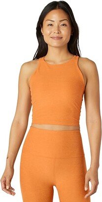 Spacedye Refocus Cropped Tank (Mellow Apricot Heather) Women's Clothing