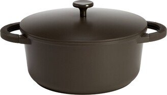 Goodful 4.5qt Cast Aluminum, Ceramic Dutch Oven with Lid, Side Handles and Silicone Grip