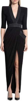 Signature Eye Of Horus Asymmetric Gown