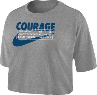 North Carolina Courage Women's Dri-FIT Soccer Cropped T-Shirt in Grey