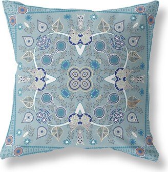 Amrita Sen Designs Amrita Sen Paisley Leaf Geo Indoor Outdoor Pillow Zip