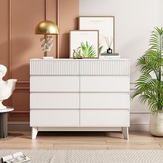 8-Drawer Storage Cabinet with Decorative Finish