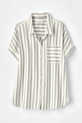 Women's Riverside Striped Shirt - White Multi - PS - Petite Size