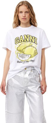 White Relaxed Lemon T-shirt