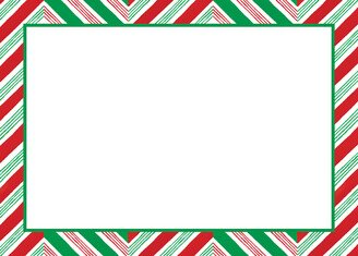 Labels CandyCane Chevron Red/Green Set of 12