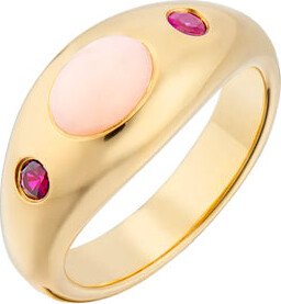 Love Thy Rival Classic Gemstone Signet Ring-AA