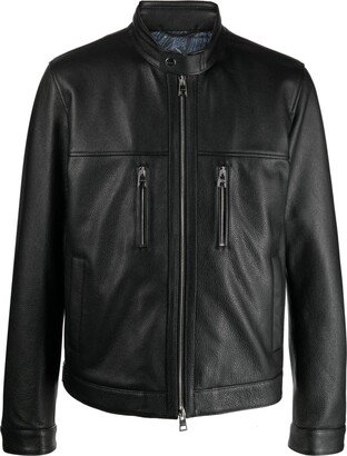 Leather Biker Jacket-BE