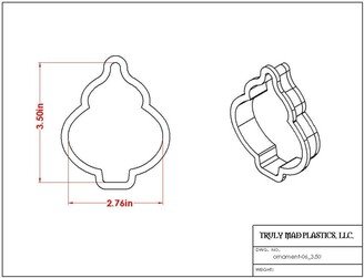 Fast Shipping Ornament 06 Cookie Cutter, Grumpy Face Mean Man Cutter