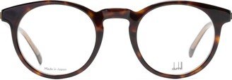 Tortoiseshell-Effect Round Glasses