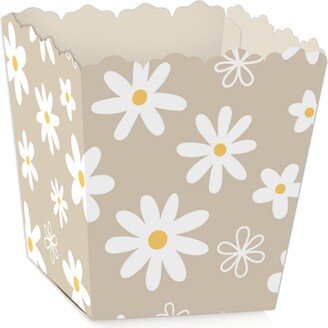Big Dot Of Happiness Tan Daisy Flowers Party Mini Favor Boxes Floral Party Treat Candy Boxes 12 Ct - Beige/khaki