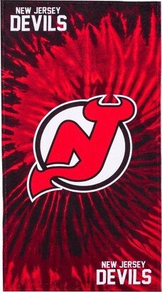 NHL New Jersey Devils Pyschedelic Beach Towel