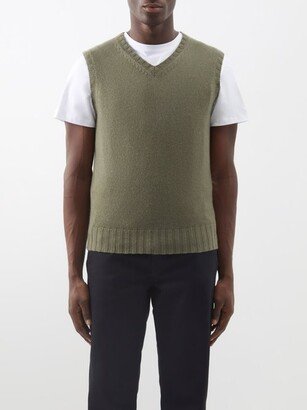 V-neck Cashmere Sweater Vest-AA