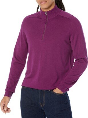 Men's Regular-Fit Merino Wool Half-Zip Sweater (Available in Tall) (Previously Amazon Aware)