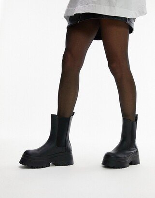 Lake chunky Chelsea boots in black