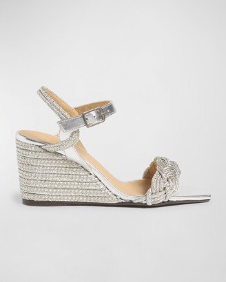 Brielle Metallic Wedge Espadrille Sandals