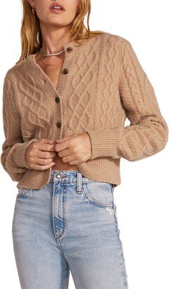 Wool & Cashmere Blend Cable Cardigan