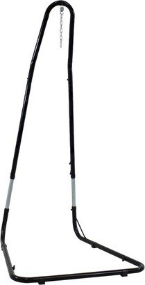 Sunnydaze Decor Sunnydaze Adjustable Heavy-Duty Steel Hammock Chair Stand - 79 to 93/330 lb Weight Capacity - Black