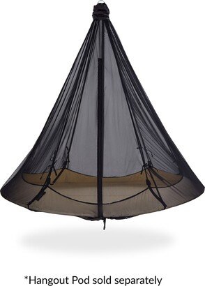 Hangout Pod Lightweight Portable Sheer Mosquito Net, Bug Net - for Hangout Pod Hammock Bed, Black