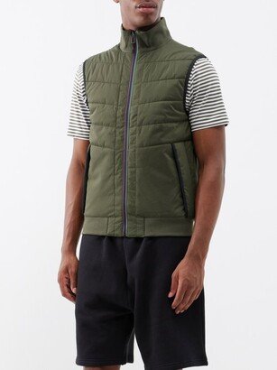 Signature Stripe Padded-shell Gilet