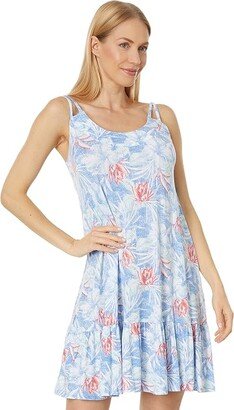 Sleeveless Chemise (Blue Floral) Women's Pajama