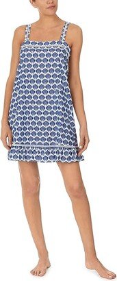 Poplin Sleeveless Chemise (Shell Geo) Women's Pajama Sets