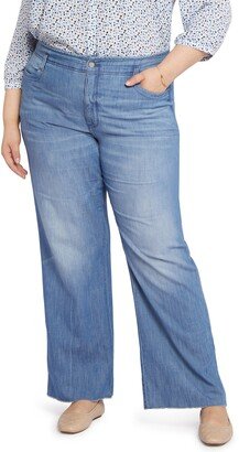 Teresa High Waist Raw Hem Wide Leg Jeans