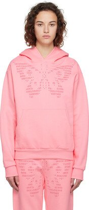 Praying SSENSE Exclusive Pink Butterfly Hoodie