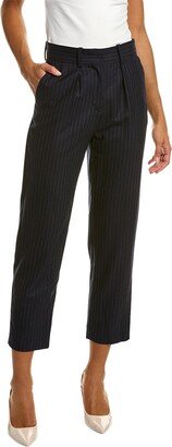 Pleated Wool-Blend Pant