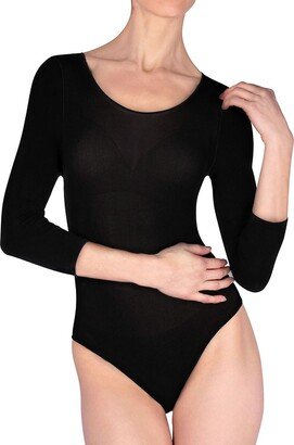 Scoopneck 3/4 Sleeve Bodysuit