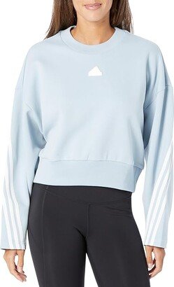 Future Icons 3-Stripes Crew (Wonder Blue) Women's Clothing