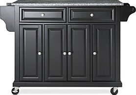 Full Size Granite Top Kitchen Cart