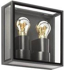 Netlighting Pomo Outdoor Box Wall Lamp Dark Grey 2x E27 IP65