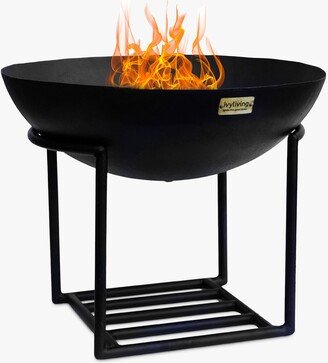 Ivyline Cast Iron Firepit Bowl & Stand