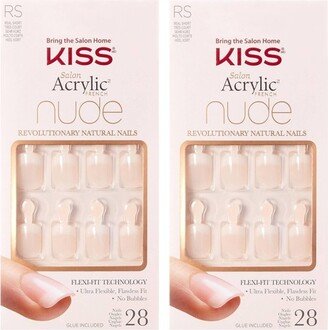 Kiss Nails KISS Nude Fake Nails - Breathtaking - 2pk - 56ct