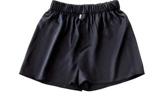 Teya Black Silk Shorts Tom