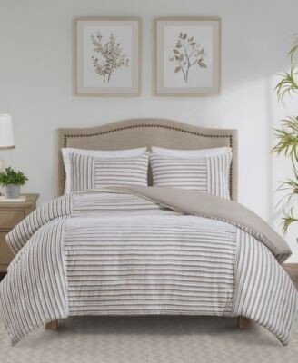 Taylor 3 Pc. Clipped Jacquard Duvet Cover Set