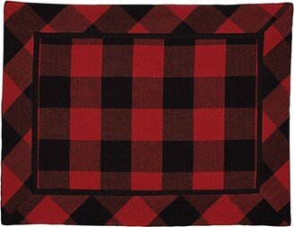 Park Designs Buffalo Check Placemat Set - Red & Black