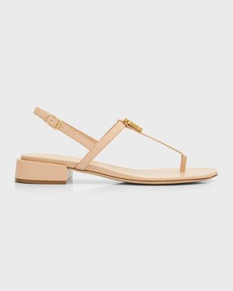 Emily T-Strap Slingback Sandals