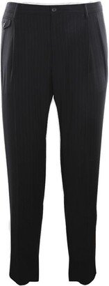 Mid Rise Pinstripe Tailored Trousers