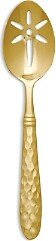 Martellato Gold Tone Slotted Serving Spoon