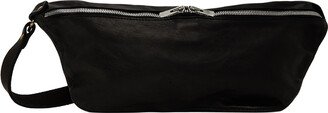 Black Zip Belt Bag