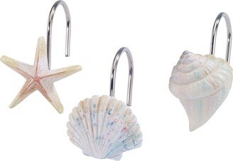 Coastal Terrazzo Resin 12-Pc. Shower Curtain Hooks