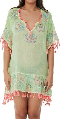 Ranee's Tassel Mini Kaftan Coverup