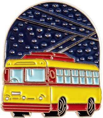 Make Heads Turn Enamel Pin Trolleybus