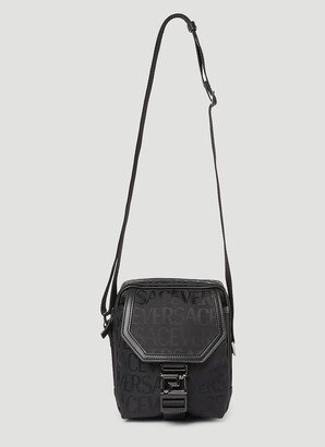 Logo Jacquard Crossbody Bag - Man Crossbody Bags Black One Size