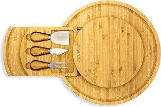 4-Piece Bamboo Cheese Board Set