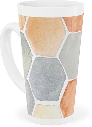 Mugs: Hexagon - Warm Tall Latte Mug, 17Oz, Multicolor