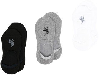 3 Pack Polo Pony Liner Socks