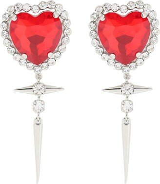 Heart Earrings With Studs